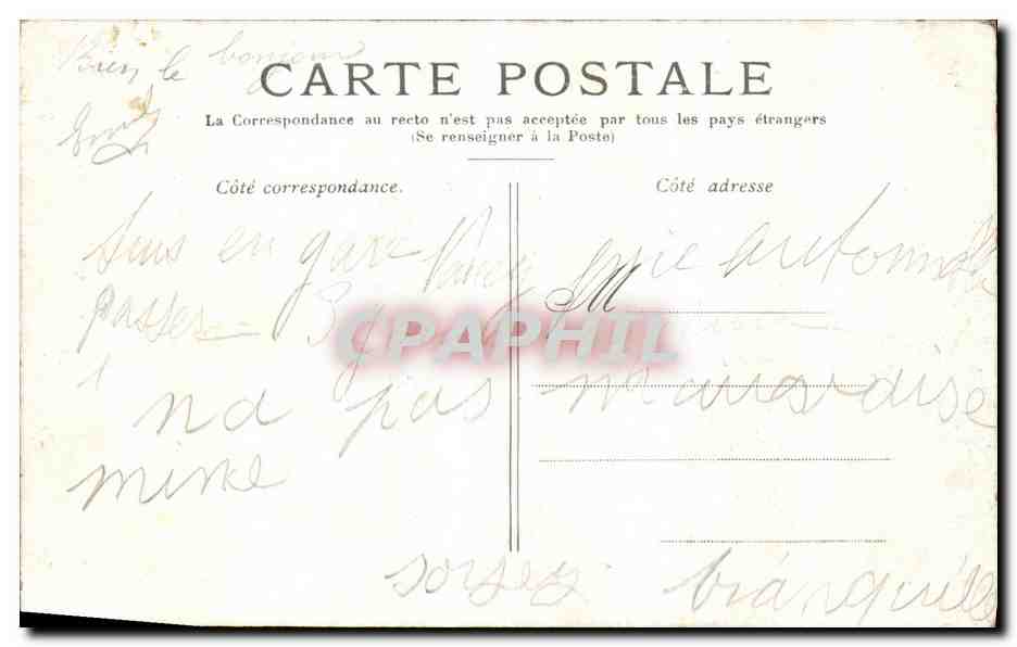 CPA Paris Le Palais Royal — Rückseite
