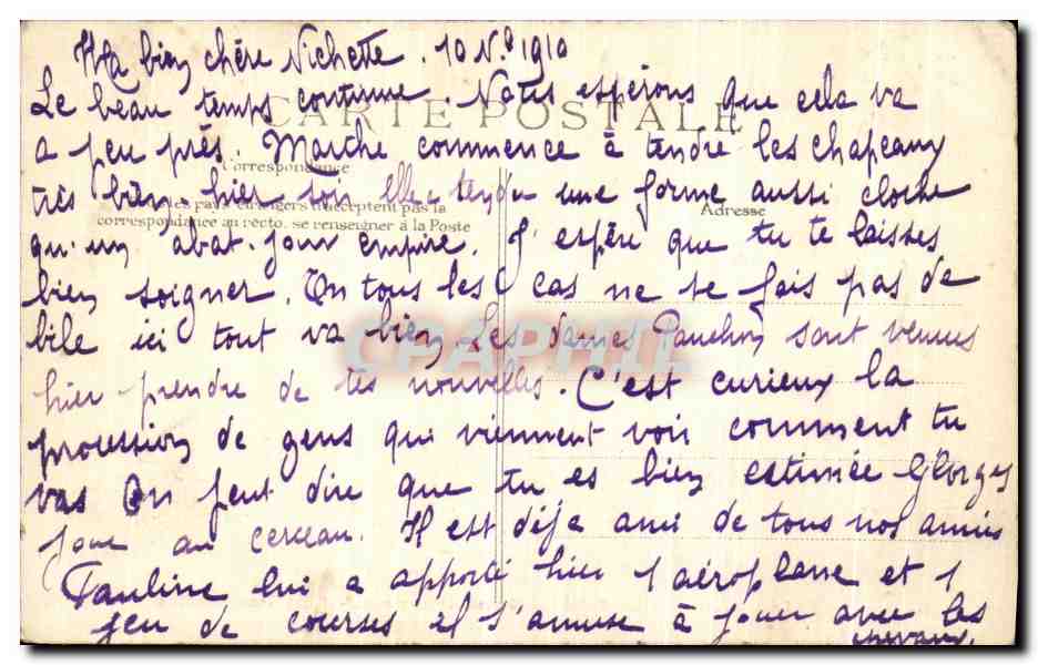 CPA Paris Le Jube de Saint Etienne du Mont — Rückseite