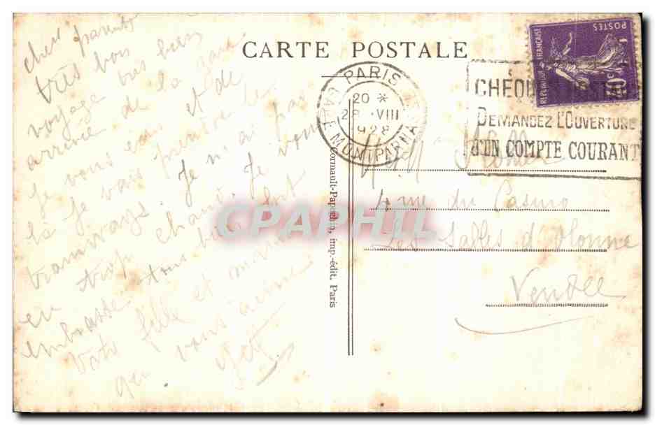 CPA Paris Le Tombeau de l Empereur aux Invalides Napoleon 1er — Verso