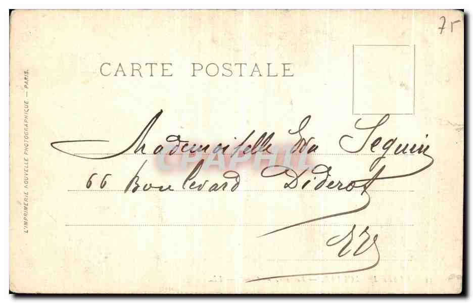CPA Musee Du Louvre Paysage Corot — Verso