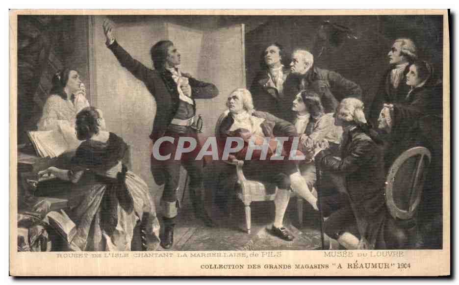 CPA Musee Du Louvre Rouget De L Isle Chantant La Marseillaise de Pils