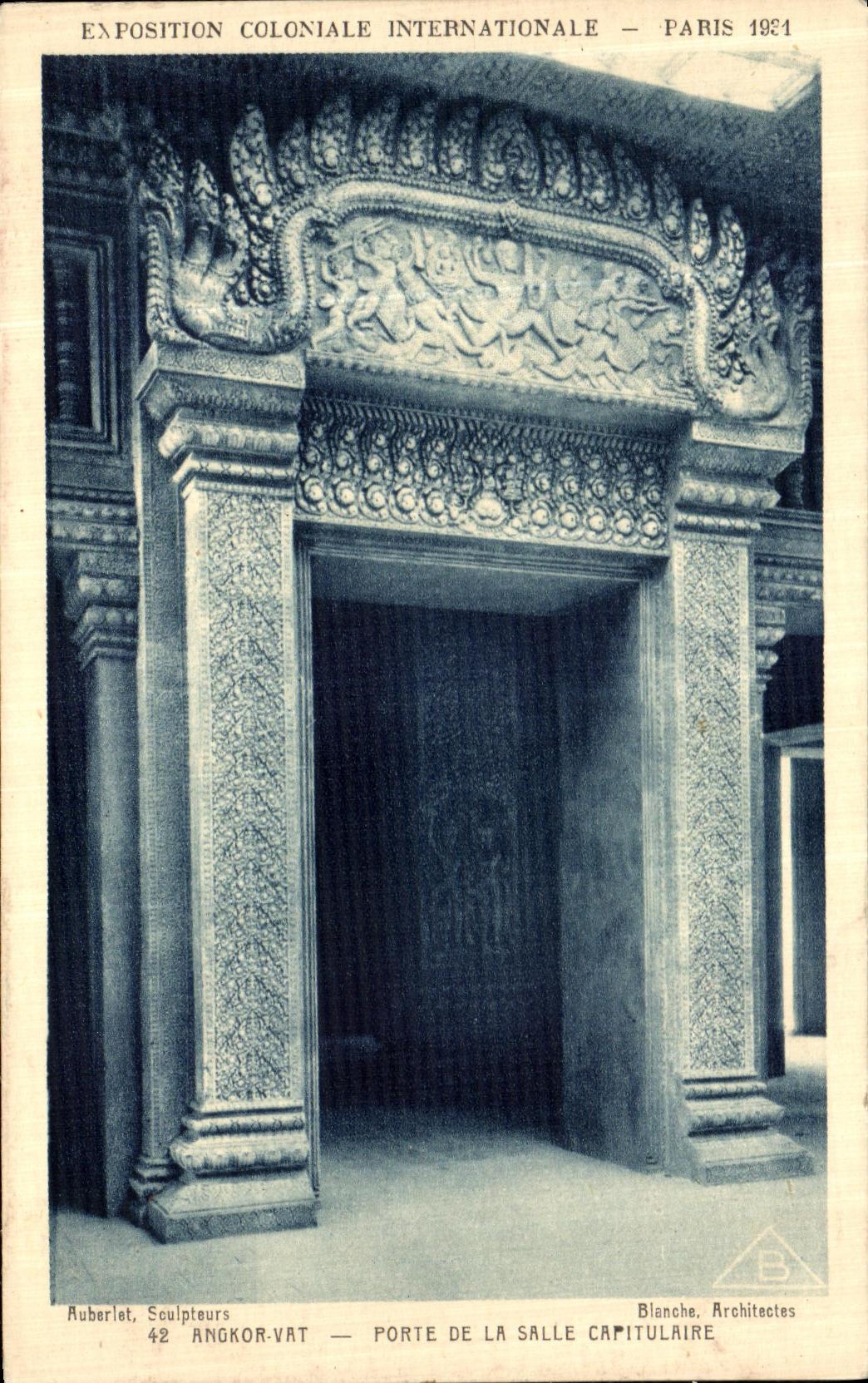 Tor der Kapitelskapelle — Angkor Wat — Internationale Kolonialausstellung — Paris 1921
