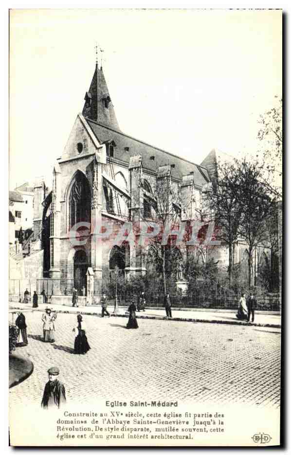 CPA Eglise Saint Medard Paris 