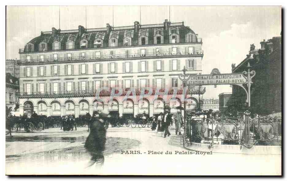 CPA Paris Place du Palais Royal Metro