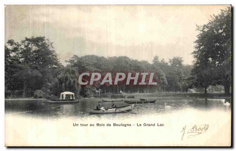 CPA Un Tour au Bois de Boulogne Le Grand Lac 