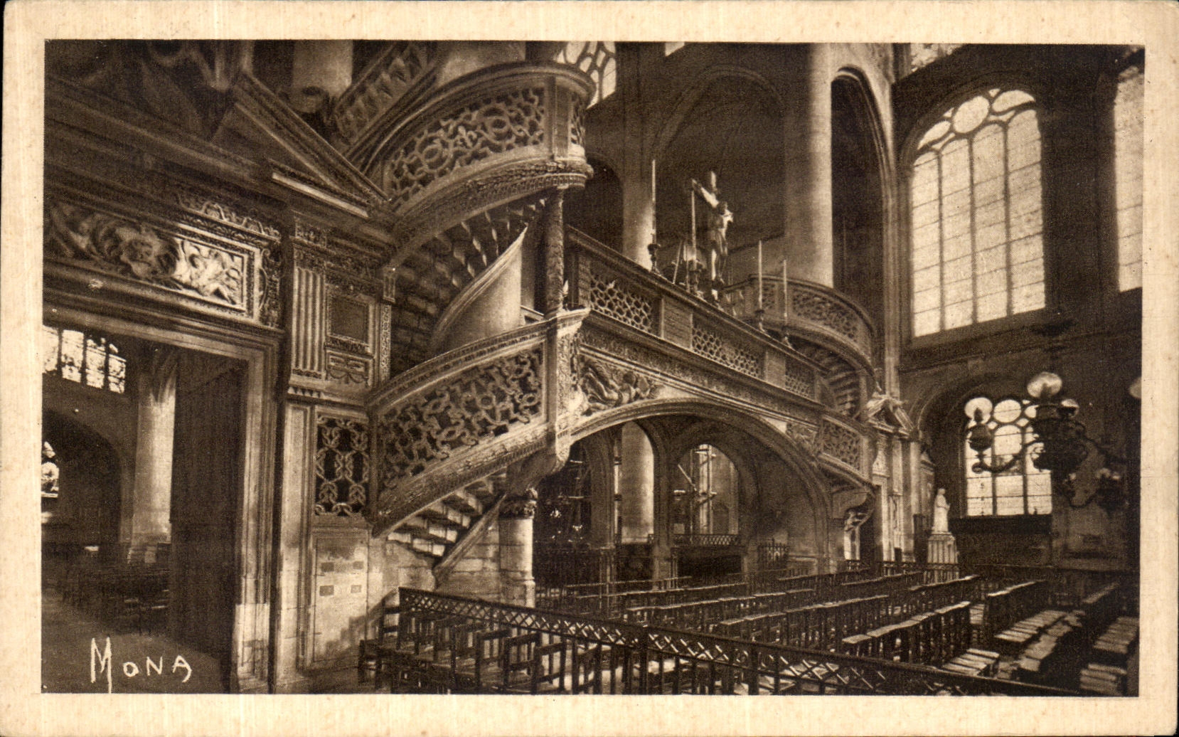 CPA Paris Interieur de Saint Etienne du Mont 