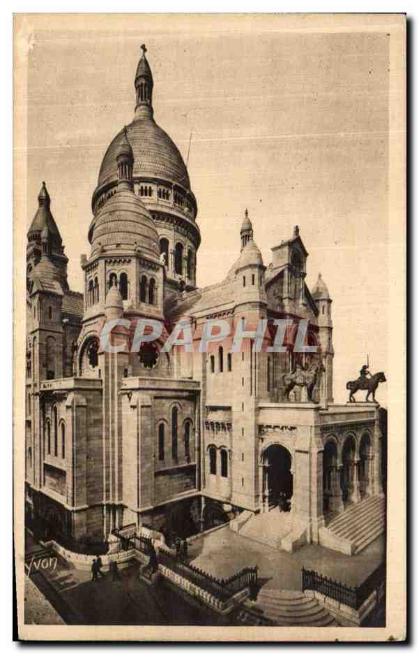 CPA Montmartre Paris Basilique du Sacre Coeur