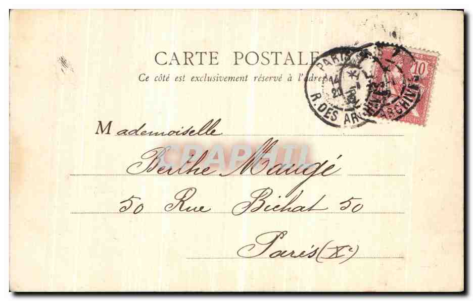 CPA Paris Ambroise Thomas — Rückseite