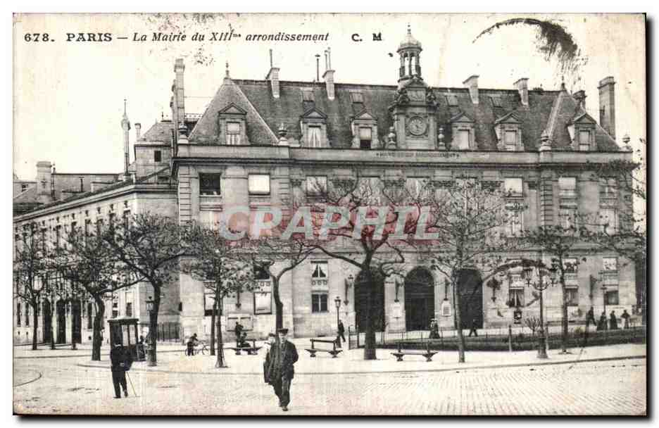 CPA Paris La Mairie du 13eme