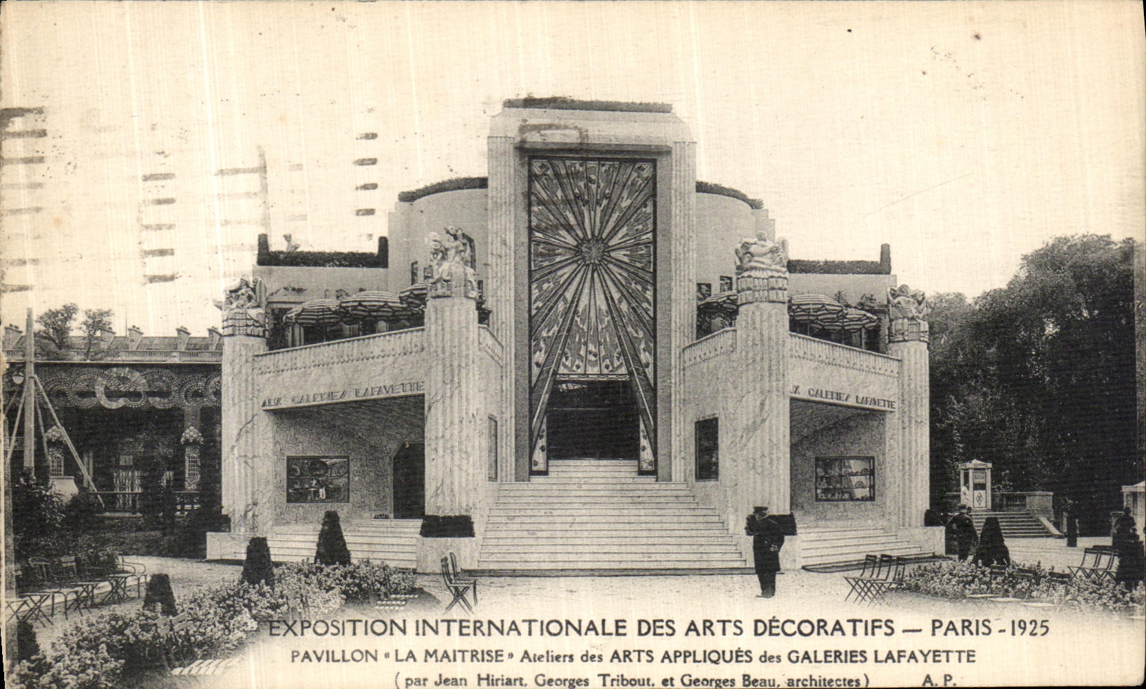 CPA Paris Exposition Internationale Des Arts Decoratifs 1925 Pavillon La Maitrise ateliers des Arts Appliques Galeries 