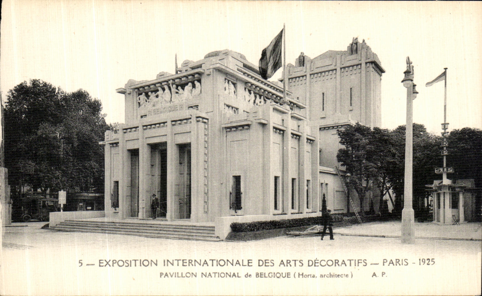 Nationalpavillon Belgiens — Internationale Ausstellung für Dekorative Künste — Paris 1925 — Horta, Architekt