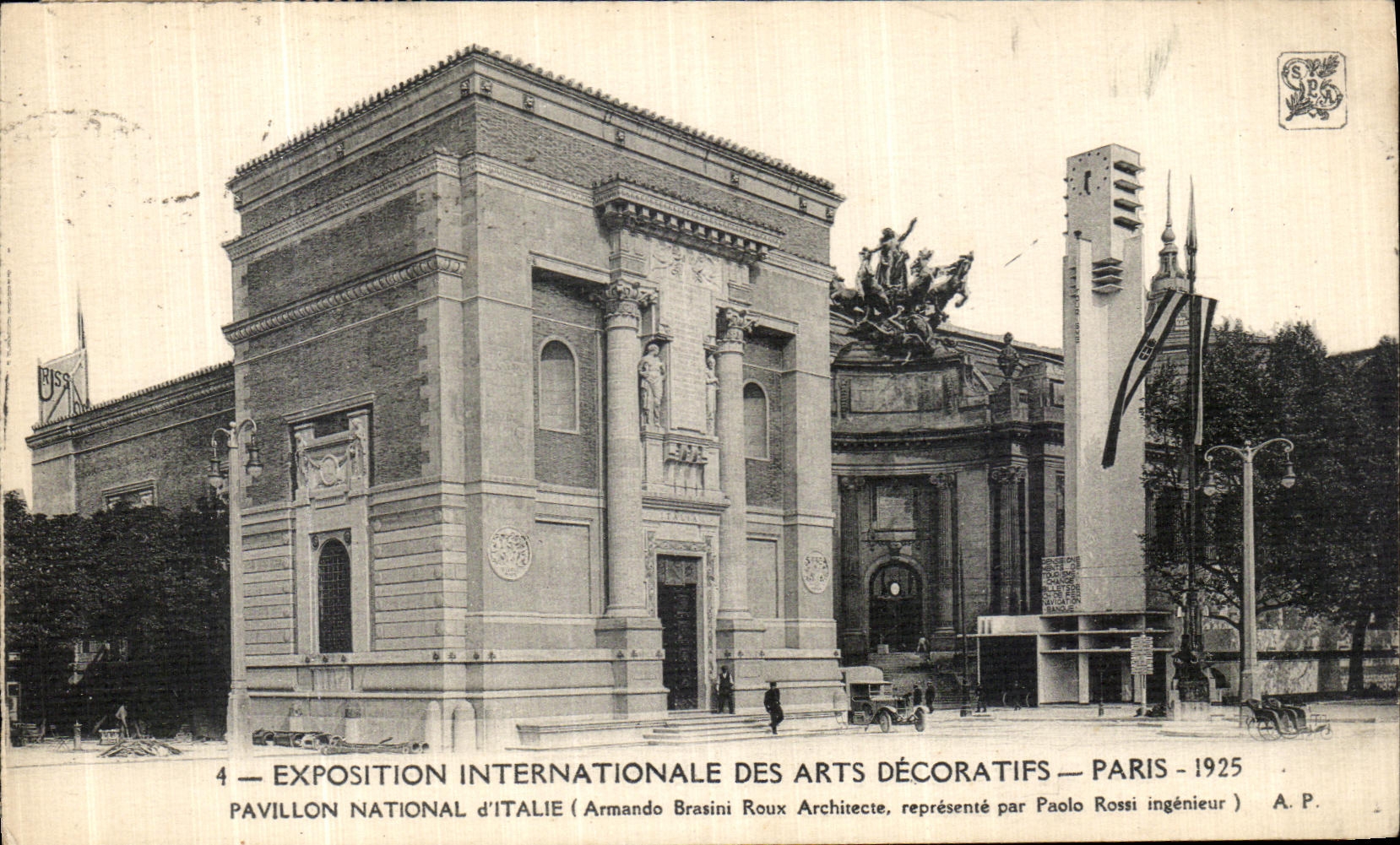CPA Paris Exposition Internationale Des Arts Decoratifs Pavillon National d italie