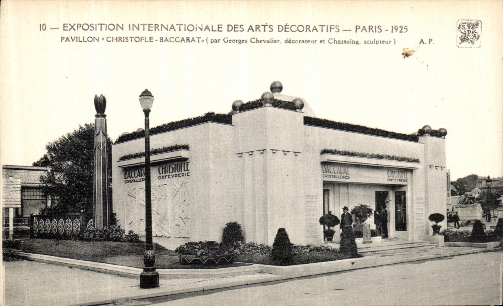 CPA Paris Exposition Internationale Des Arts Decoratifs Pavillon Christofle Baccarat