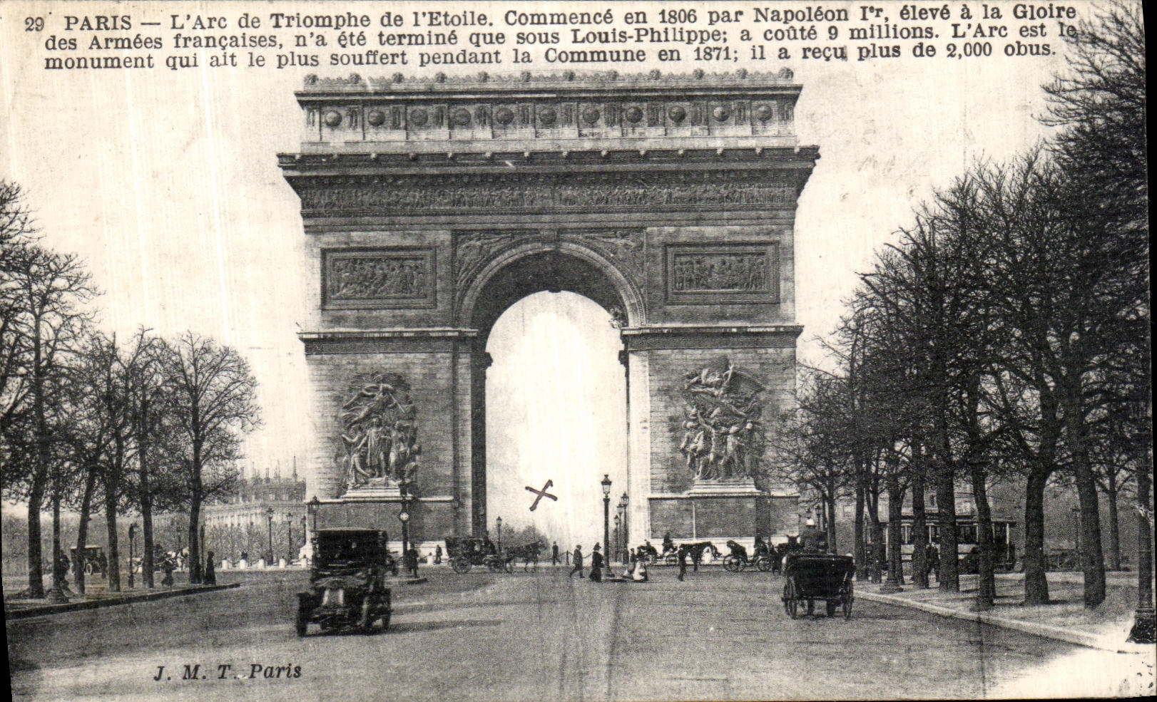 CPA Paris L Arc de Triomphe de l Etoile 