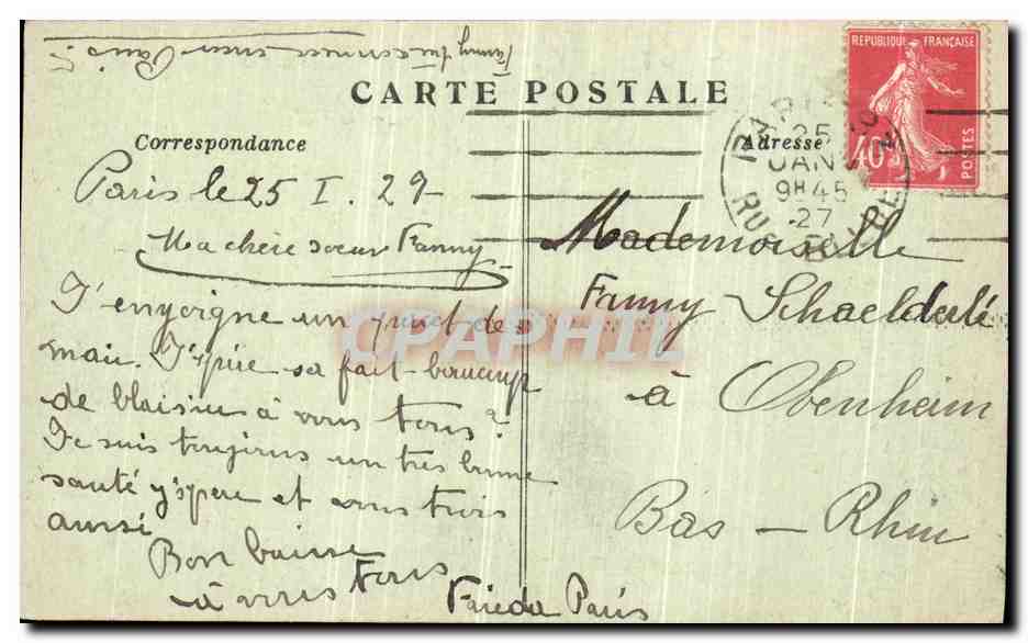 CPA Paris L Arc de Triomphe de l Etoile  — Rückseite