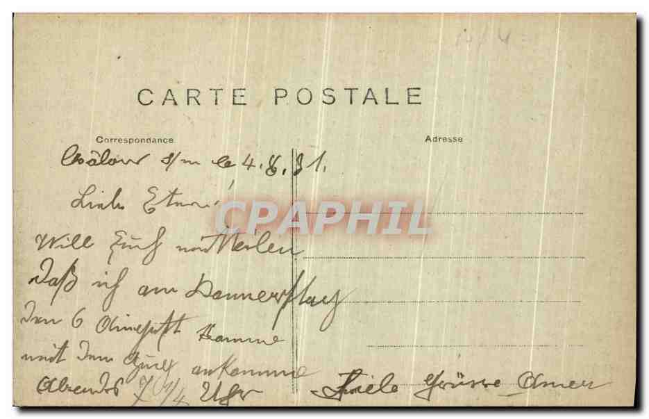 CPA Paris La Seine prise du pont Louis Philippe  — Verso