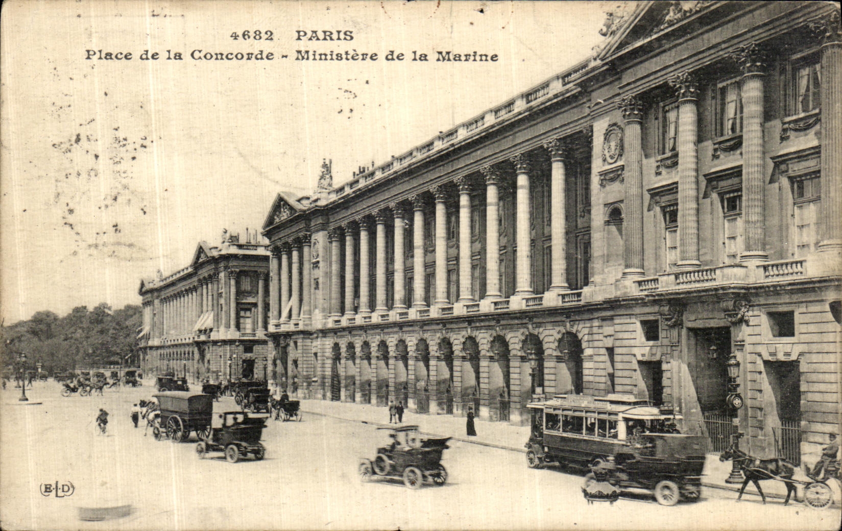 CPA Paris Place de la Concorde Ministere de la Marine