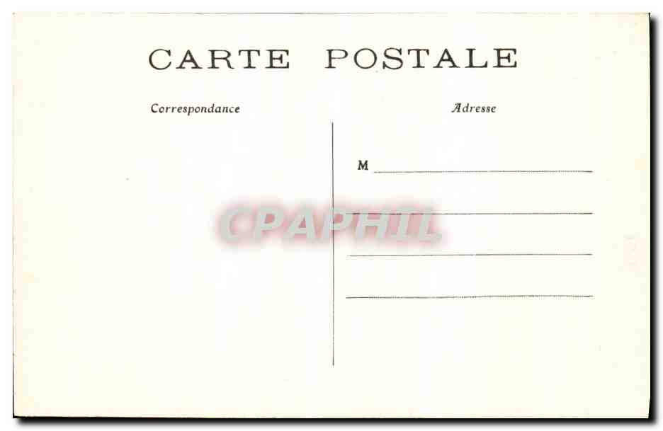 CPA Paris Tribunal de Commerce Palais du Justice et Conciergerie Peniche — Rückseite