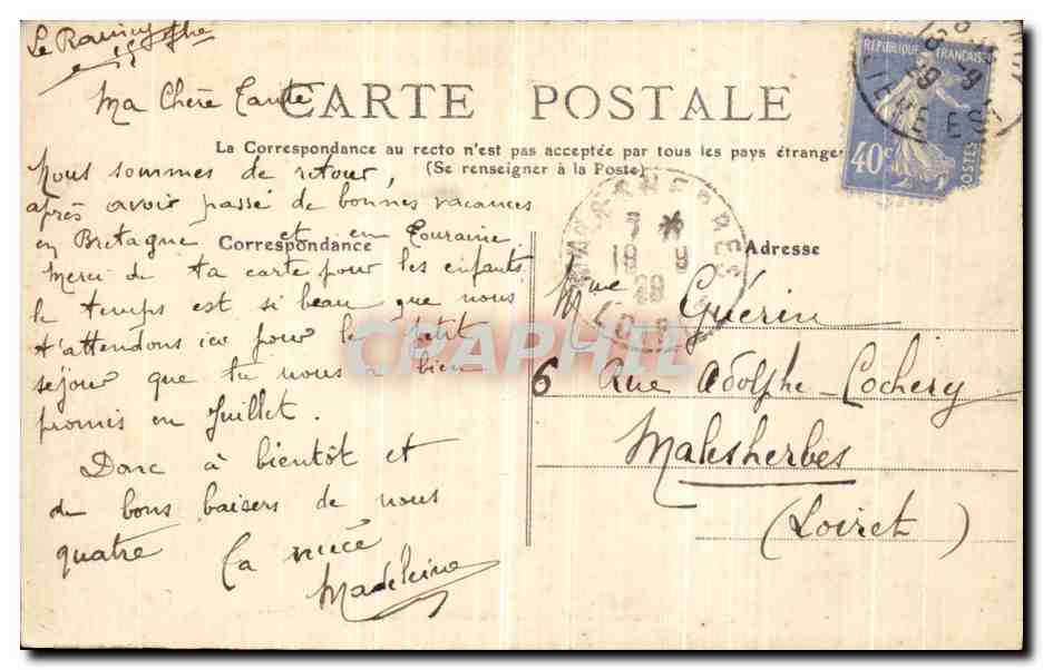 CPA Bois de Boulogne Promenade autour du Grand Lac prise d automne — Verso