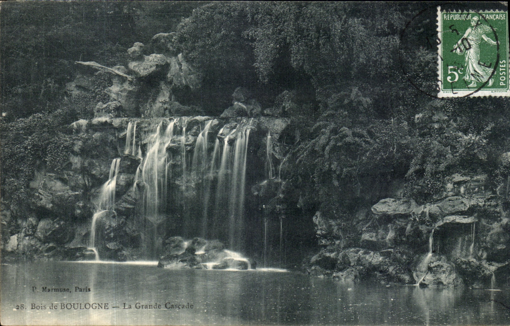 CPA Bois de Boulogne La Grande Cascade