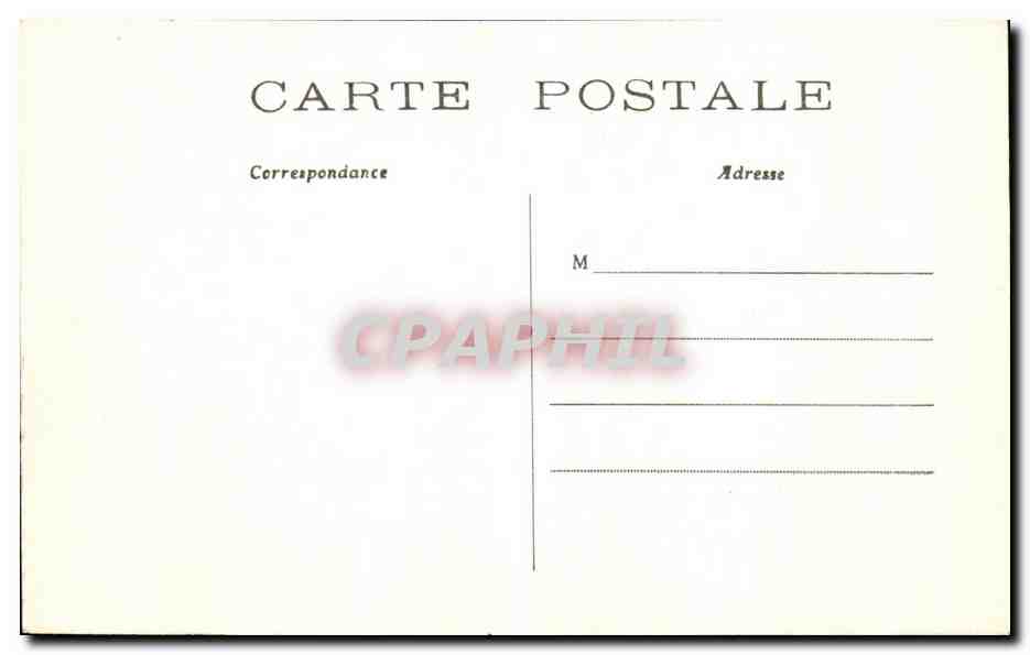 CPA Paris Chambre des Deputes Ancien Palais de la Duchesse de Bourbon — Rückseite