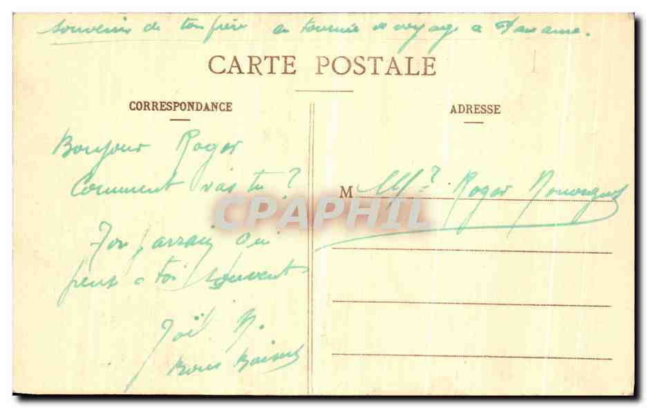 CPA Paris Le Pantheon Rue Soufflot — Rückseite