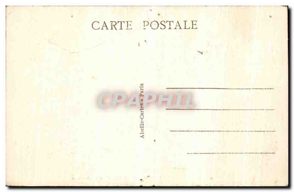 Antike Ansichtskarte Paris Panorama der Place de la Bastille — Rückseite