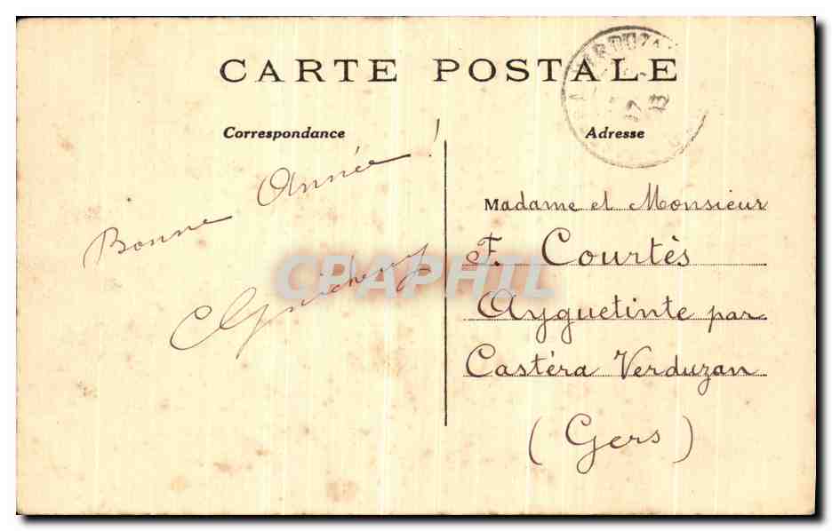 CPA Paris La Butte Montmartre et le Sacre Coeur — Rückseite