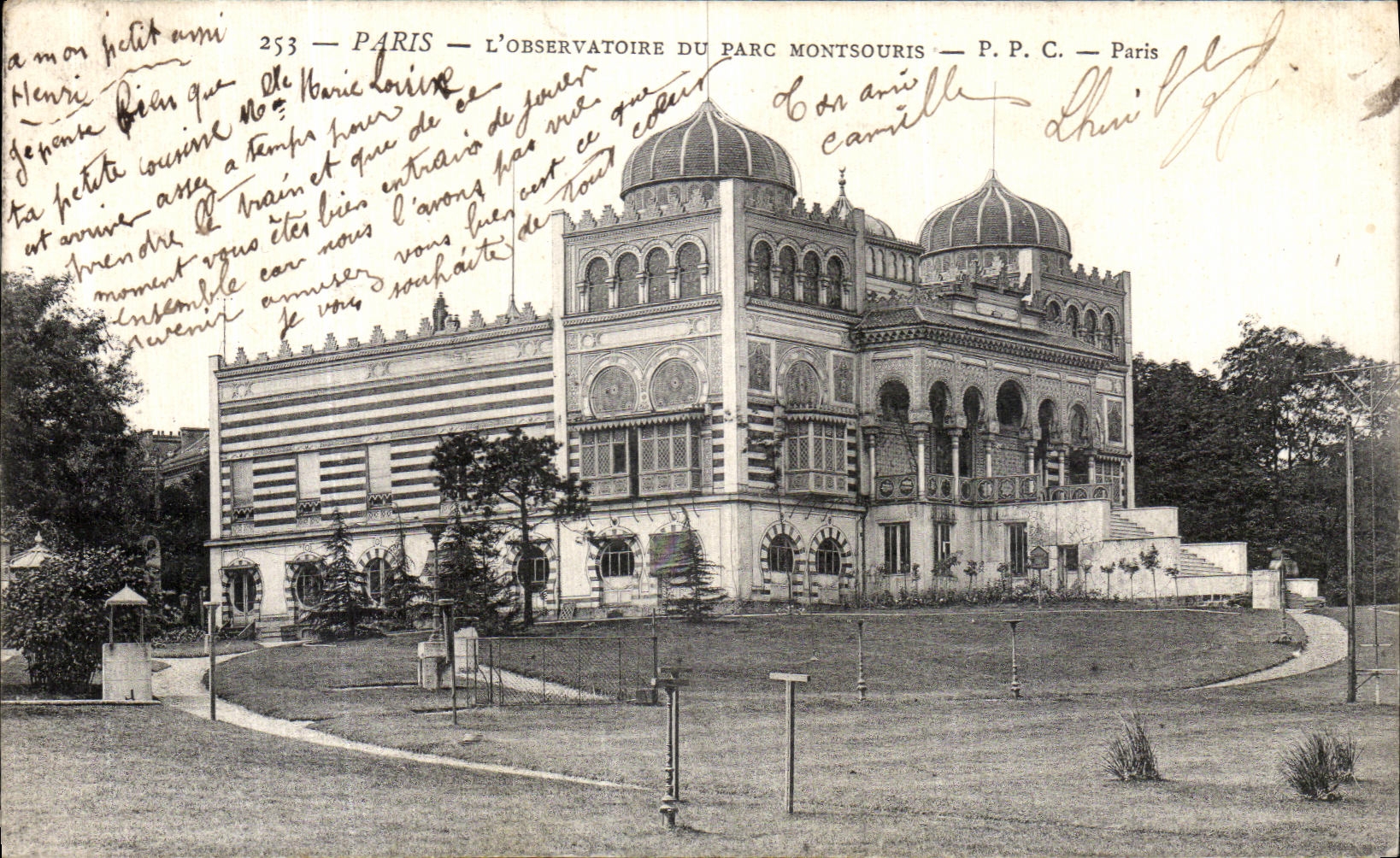 CPA Paris L Observatoire Du Parc Montsouris