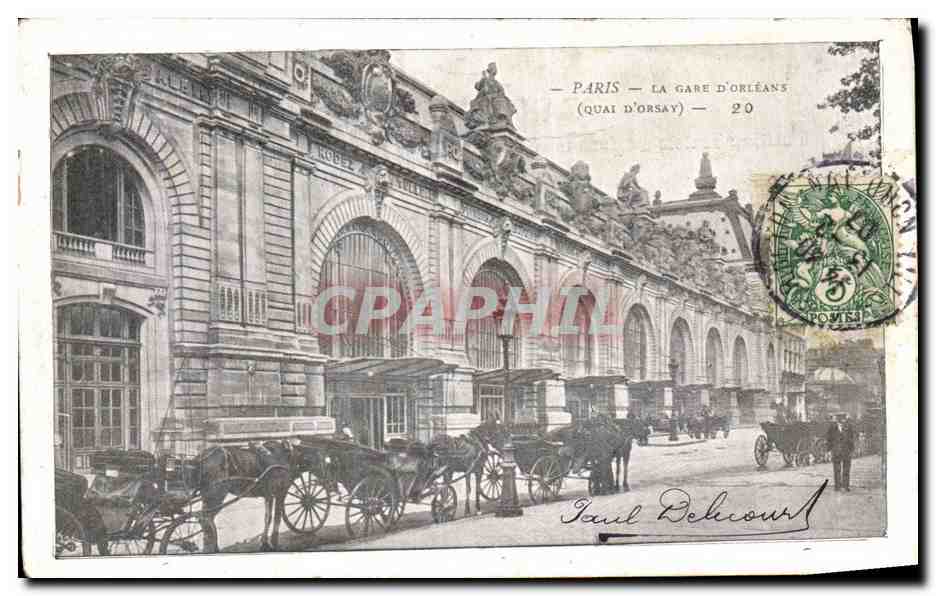 CPA Paris La Gare D Orleans