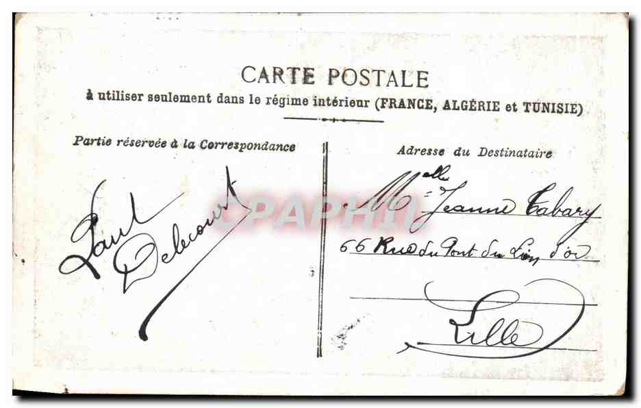 CPA Paris La Gare D Orleans — Verso