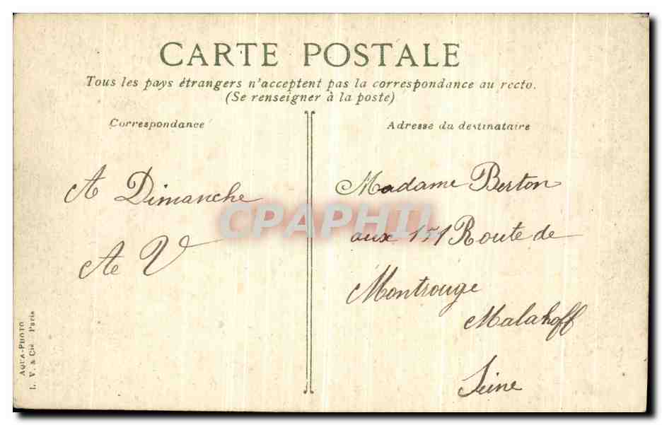 CPA Paris La Gare du Quai d Orsay  — Rückseite
