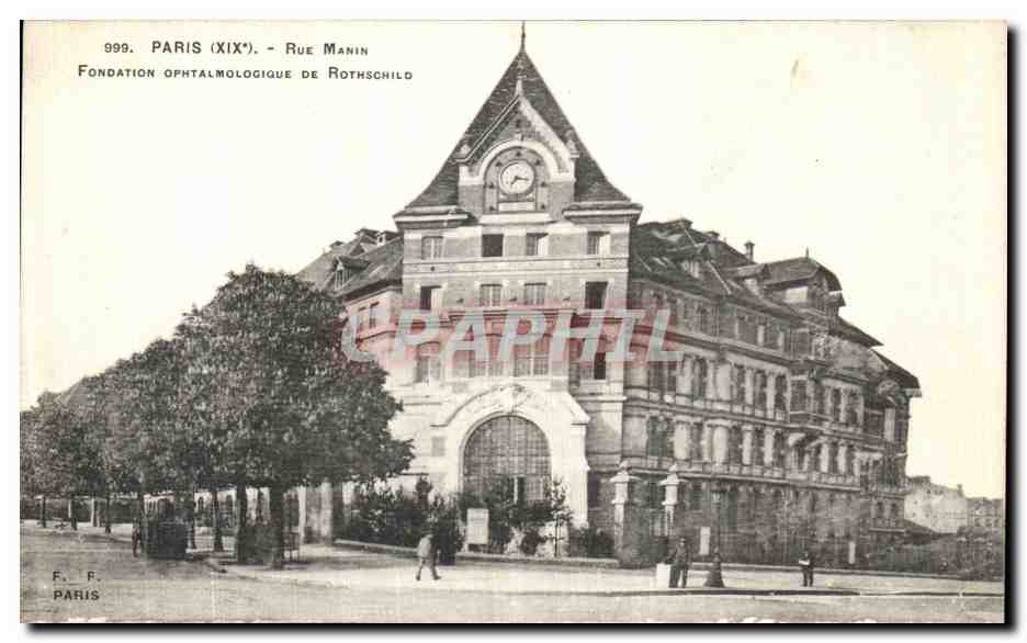 CPA Paris Rue Manin Fondation Ophtalmologique De Rothschild