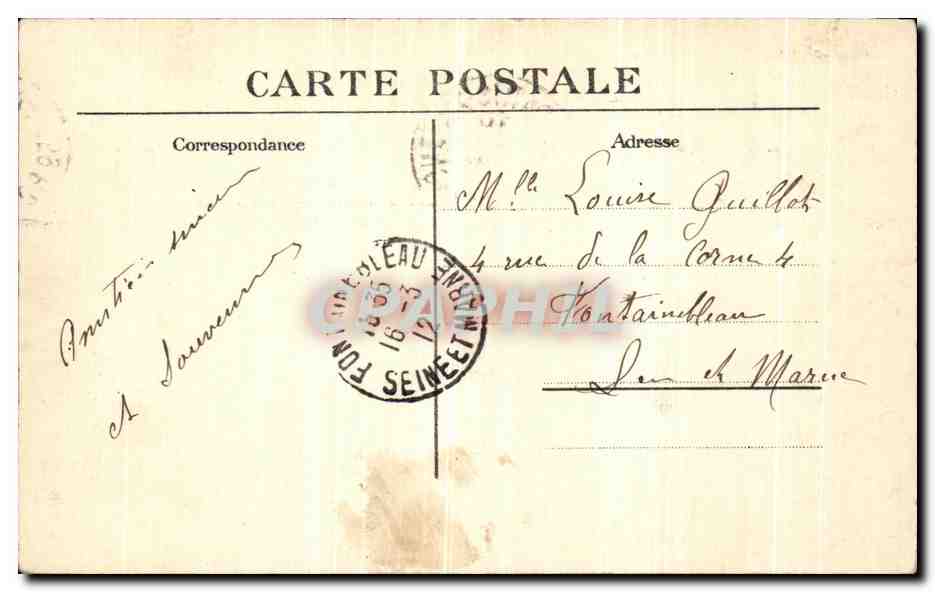 CPA Paris La Caserne des Tourelles Vue Panoramique  — Rückseite