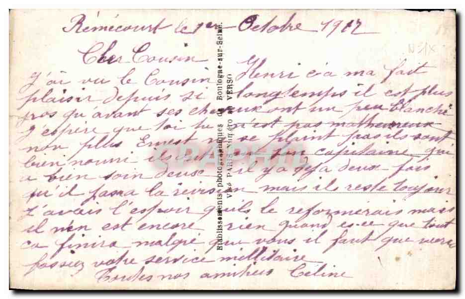 CPA Un Souvenir Regiment De Zouave Militaria — Rückseite