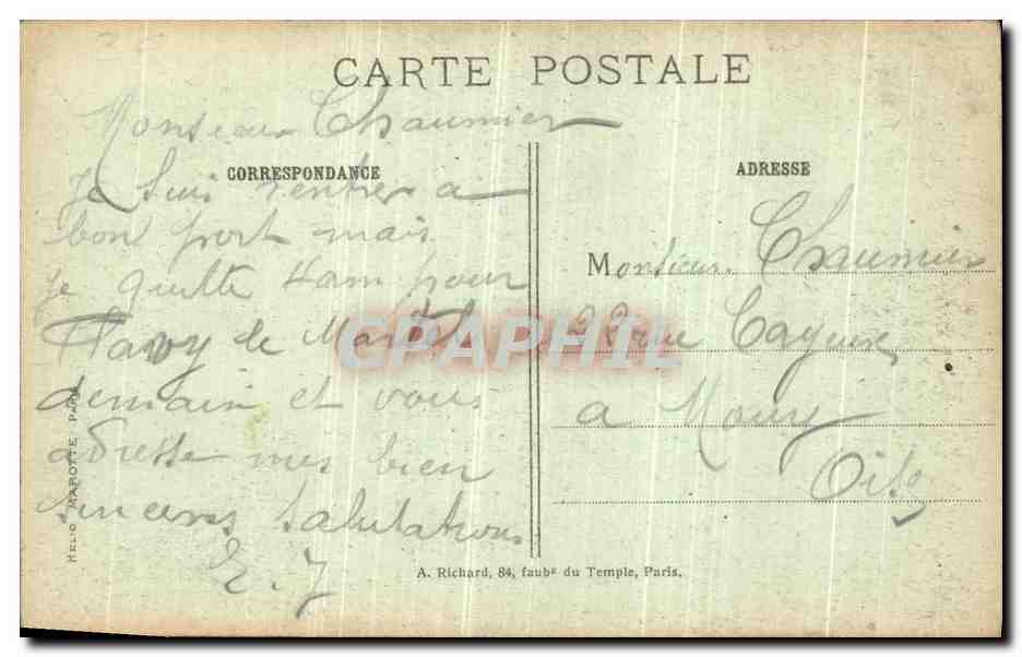 CPA La Grande Guerre Albert Vue interieure de la basilique bombardee Militaria — Back