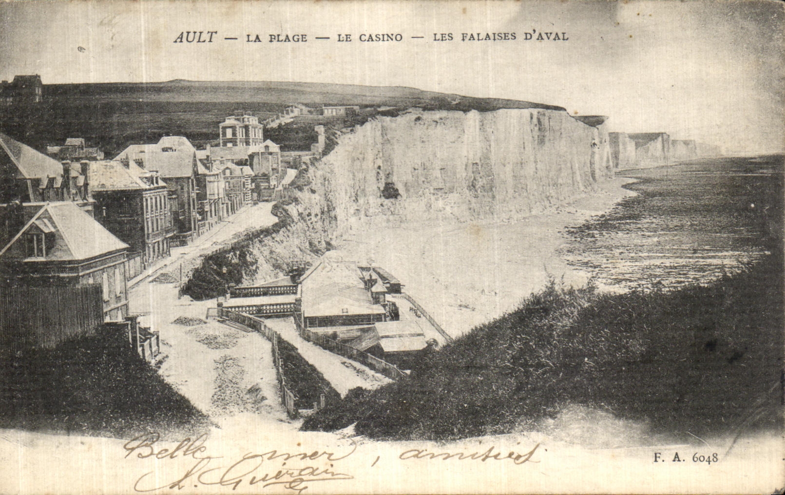 CPA Ault La Plage Le casino Les Falaises D Aval