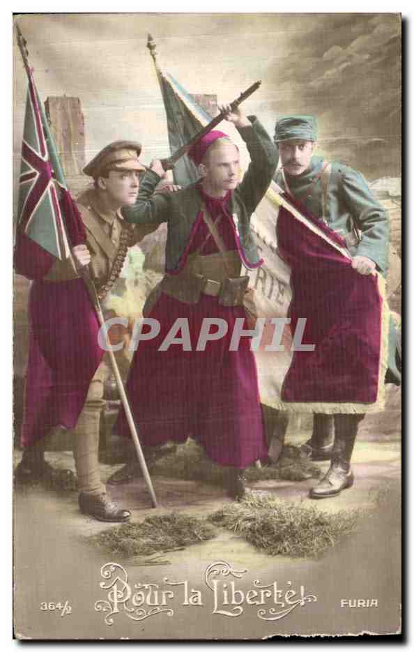 CPA Pour La Liberte Soldats Militaria
