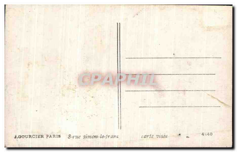CPA Honneur et Patrie Gloire Au Canon de 75 — Rückseite