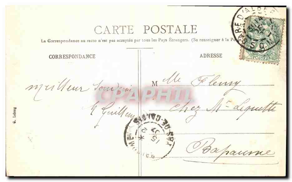 CPA Basilique Albert Statue Miraculeuse de N D De Brebieres decouverte au 11eme — Rückseite