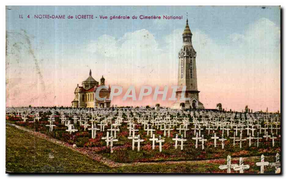 Notre-Dame de Lorette — Vue générale du Cimetière National — Édition Fauchois - Béthune