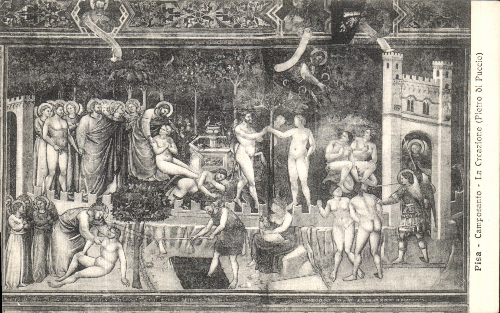 CPA Pisa Camposanto La Creazione Pietro di Puccio 