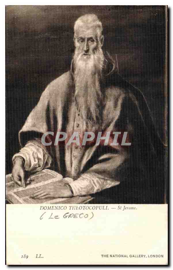 CPA Domenico Theotocopuli St Jerome London National Gallery