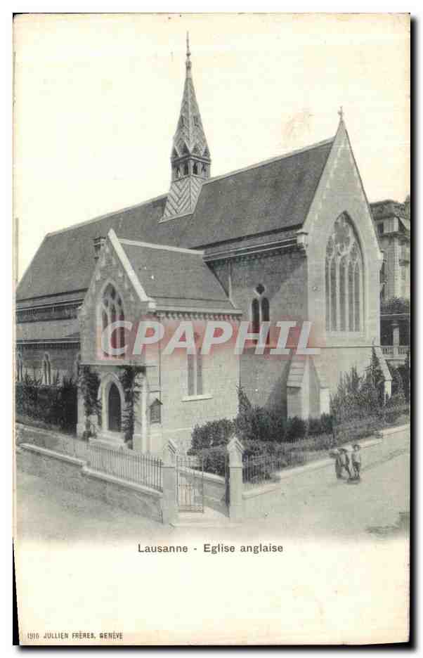 CPA Lausanne Eglise Anglaise 