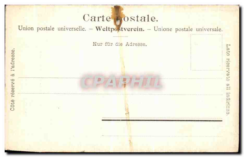 CPA Lausanne Eglise Anglaise  — Rückseite