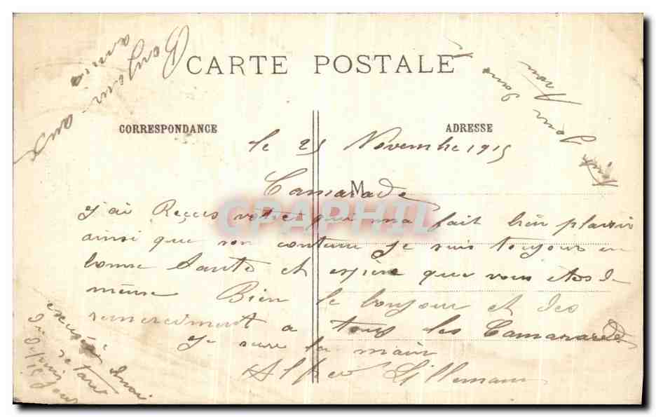 CPA La Grande Guerre Nieuport Bombarde La Rue Quai Militaria — Rückseite
