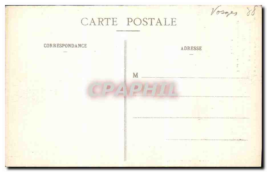 Clézentaine — Église détruite — Bastum, lib.édit., Lunéville — Reverso