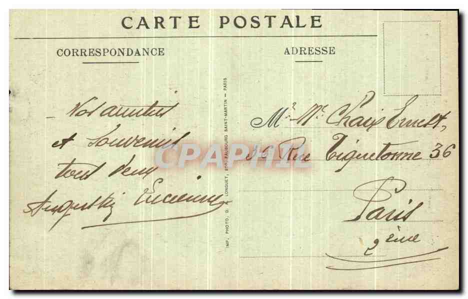 CPA Monchy Aux Bois Guerre Europeenne 24 avril 1917 Militaria — Rückseite