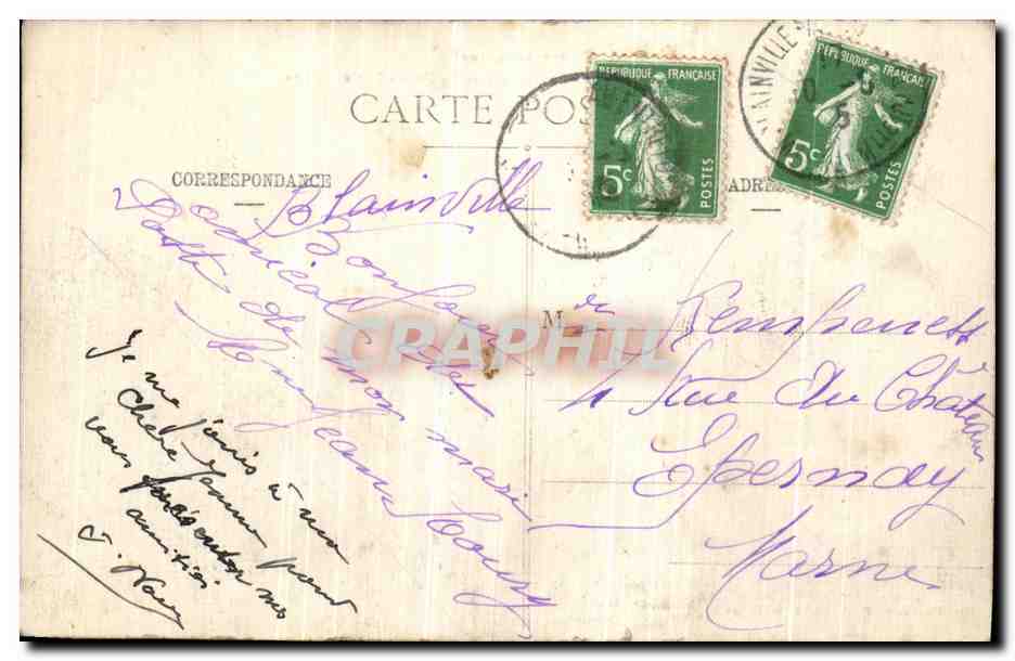 Um Gerbéviller - Der Viadukt zwischen Gerbéviller und Moyen — Krieg 1914-1915 — Rückseite