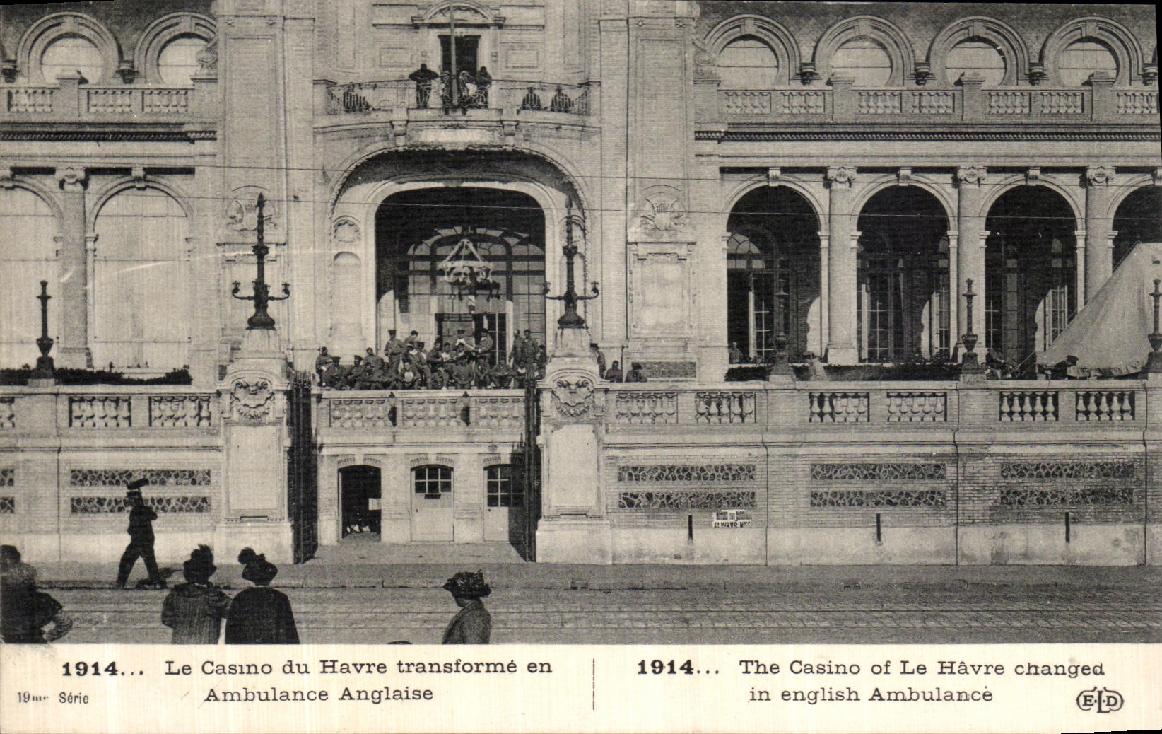 CPA Le Casino Du Havre Transforme En Ambulance Anglaise Militaria